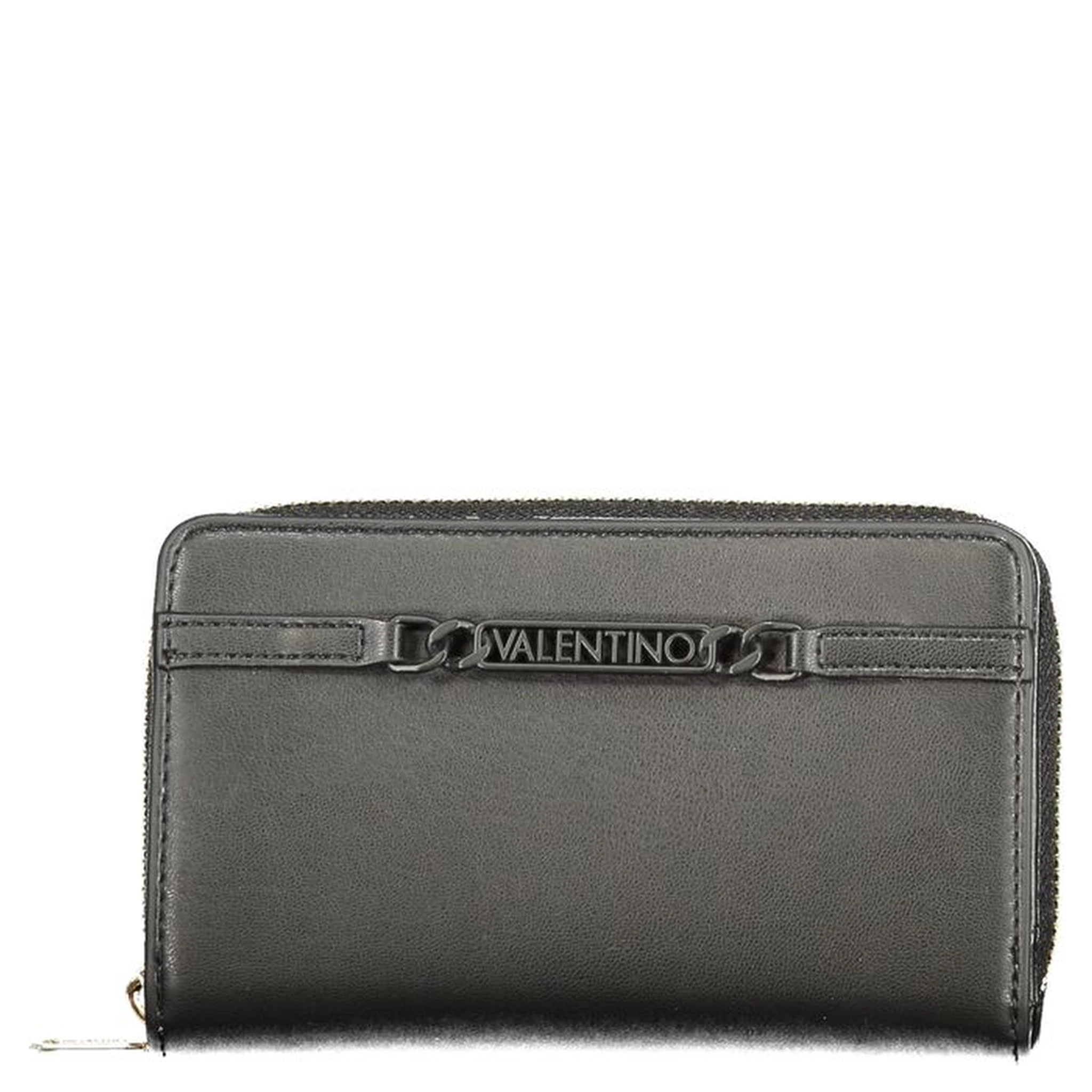Black Polyurethane Women's Wallet