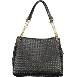Black Polyurethane Women Bag