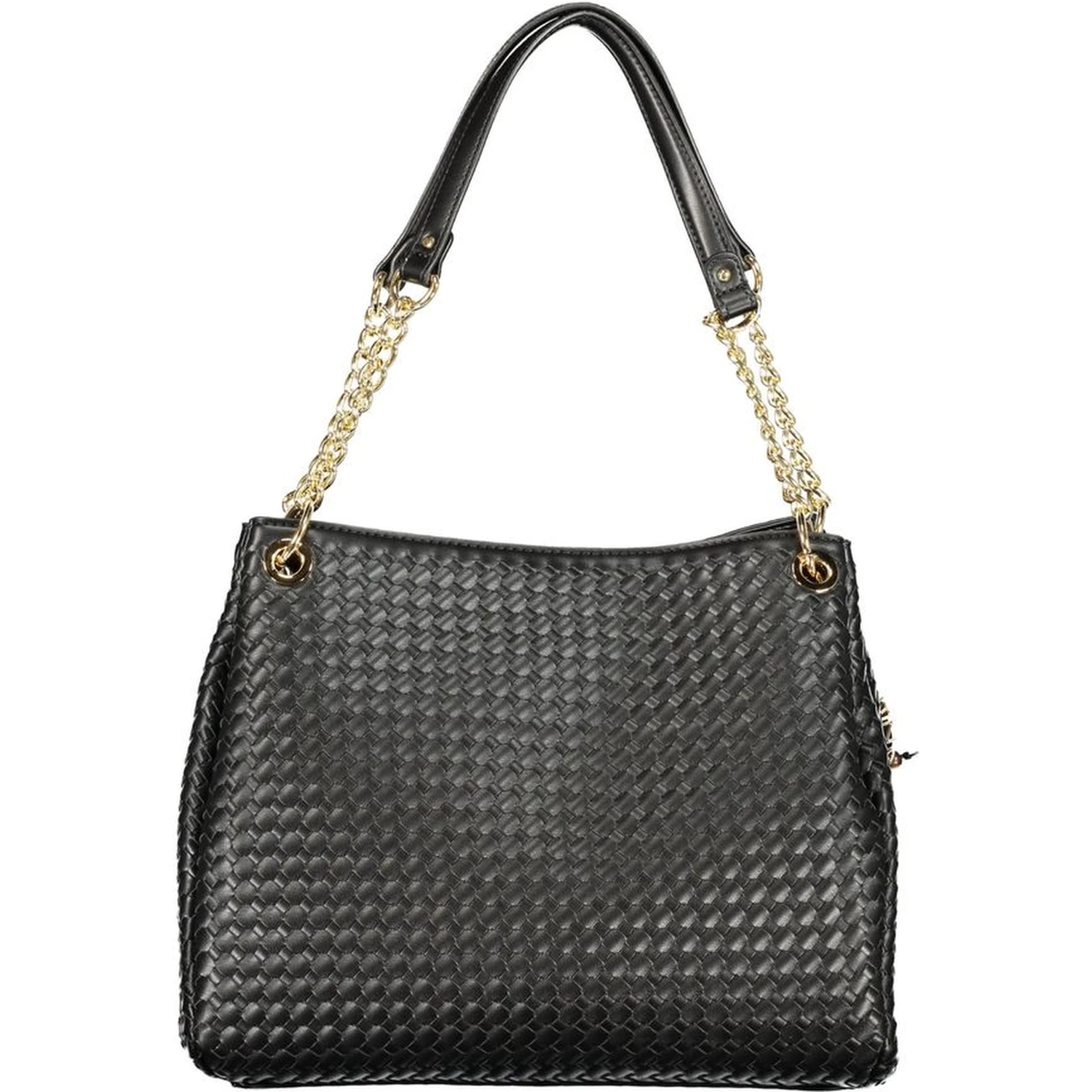 Black Polyurethane Women Bag