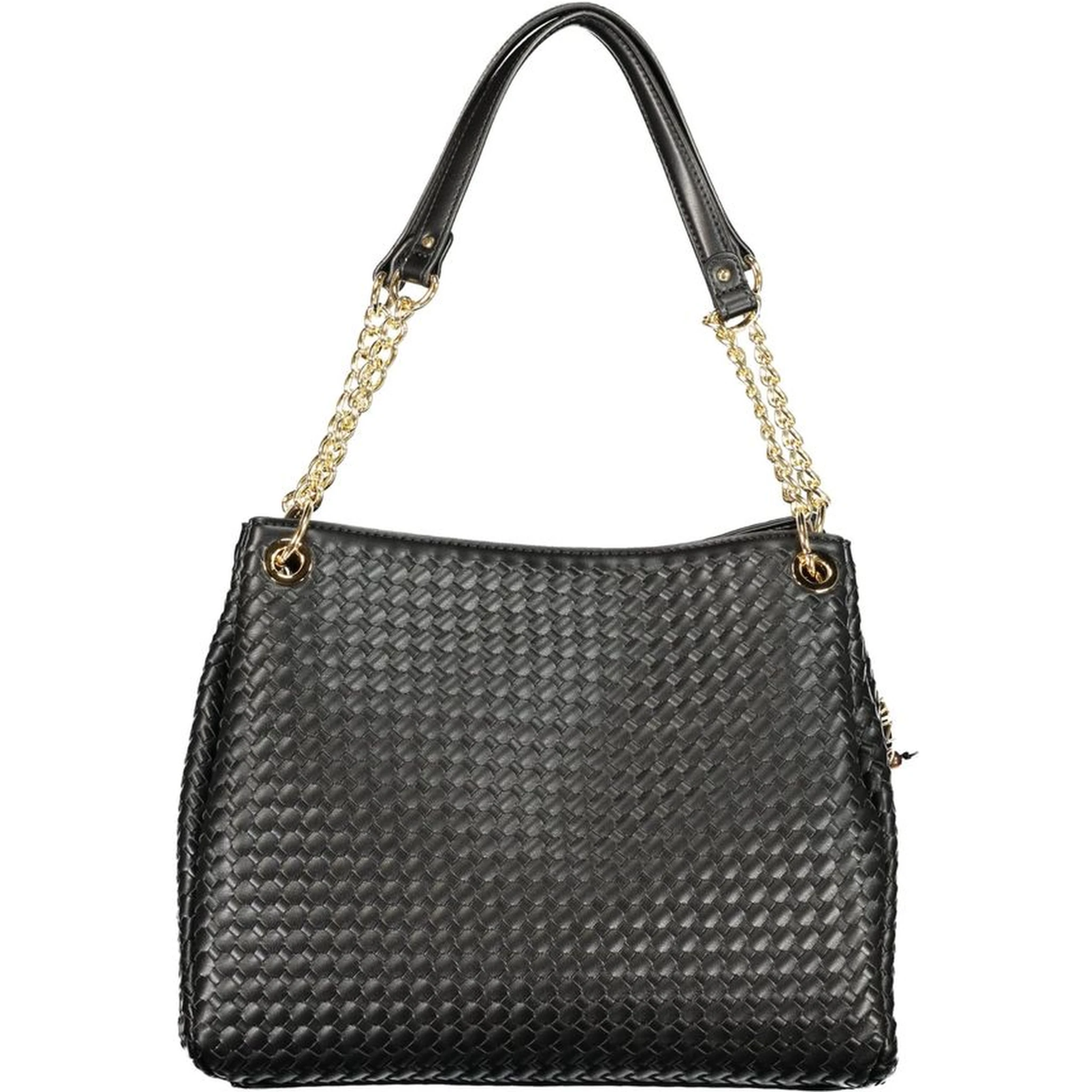Black Polyurethane Women Bag