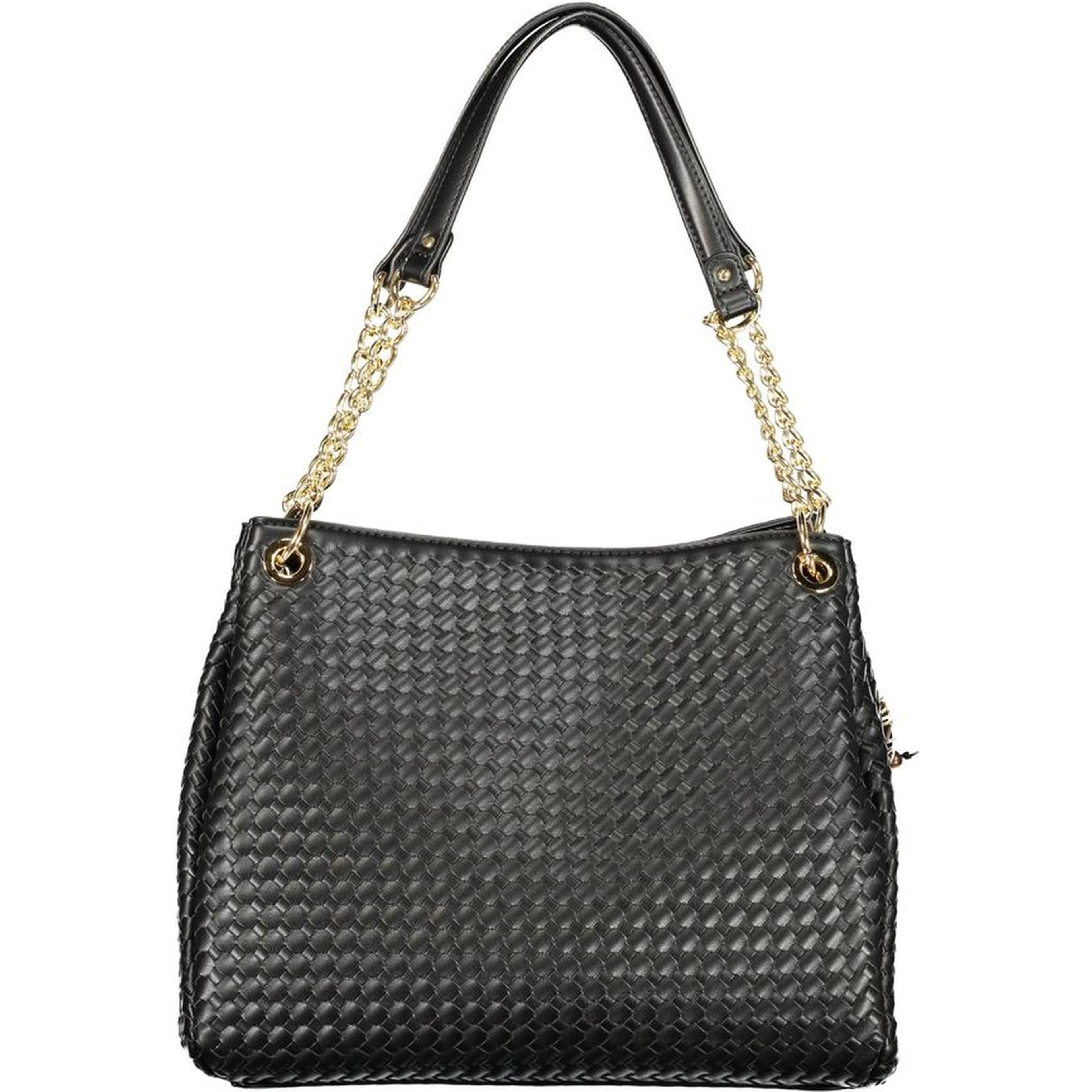 Black Polyurethane Women Bag