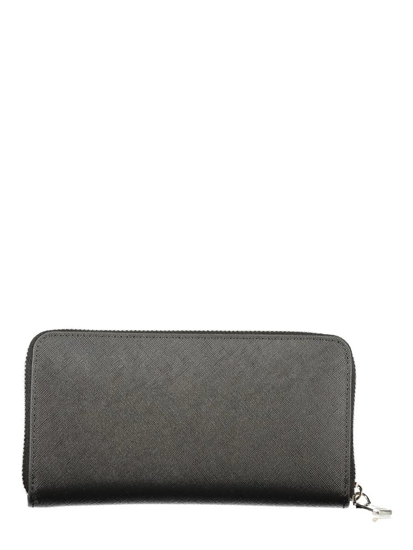 Black Polyurethane Women's Wallet