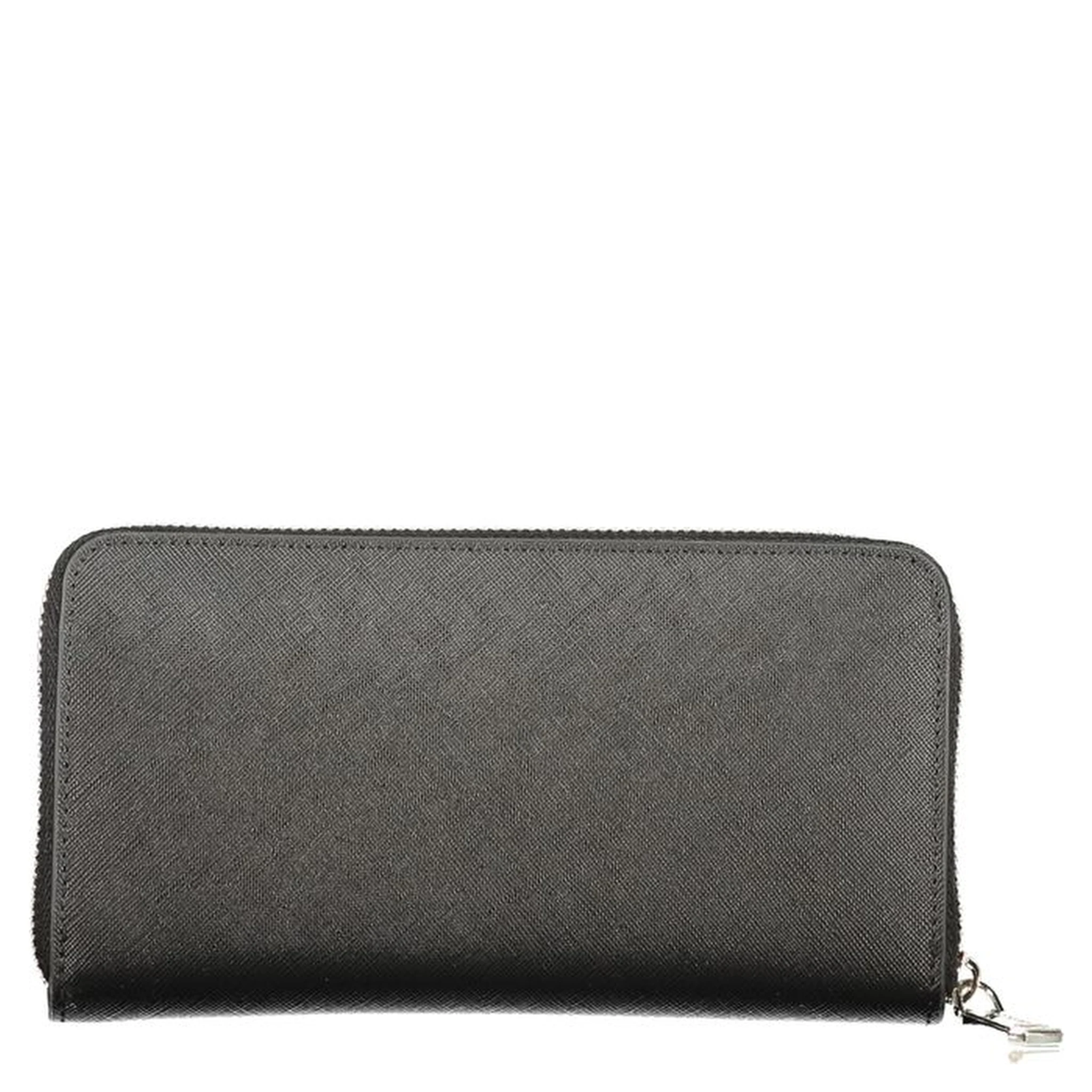 Black Polyurethane Women's Wallet