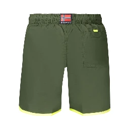 Green Polyamide Men's Shorts