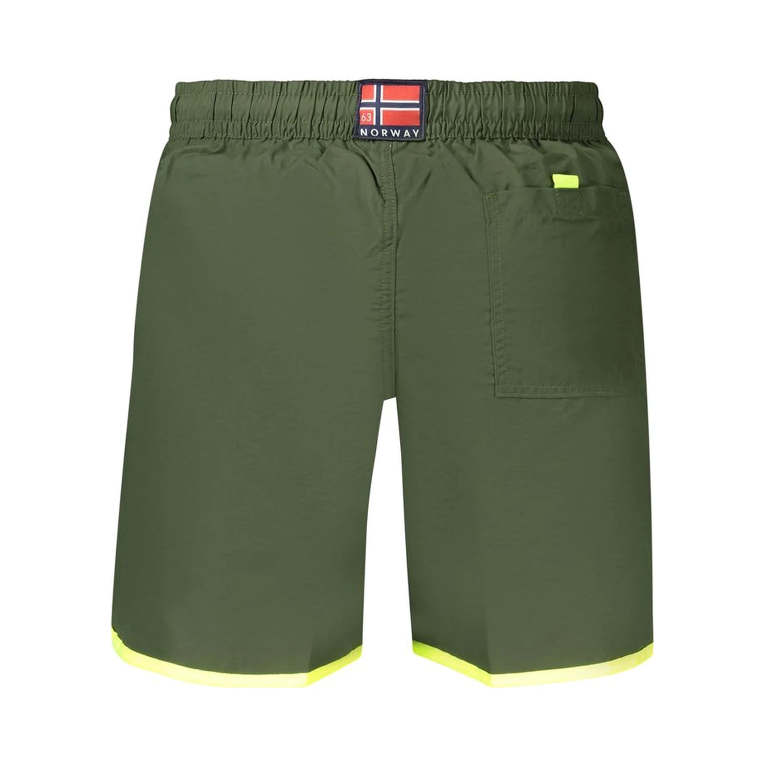 Green Polyamide Men's Shorts
