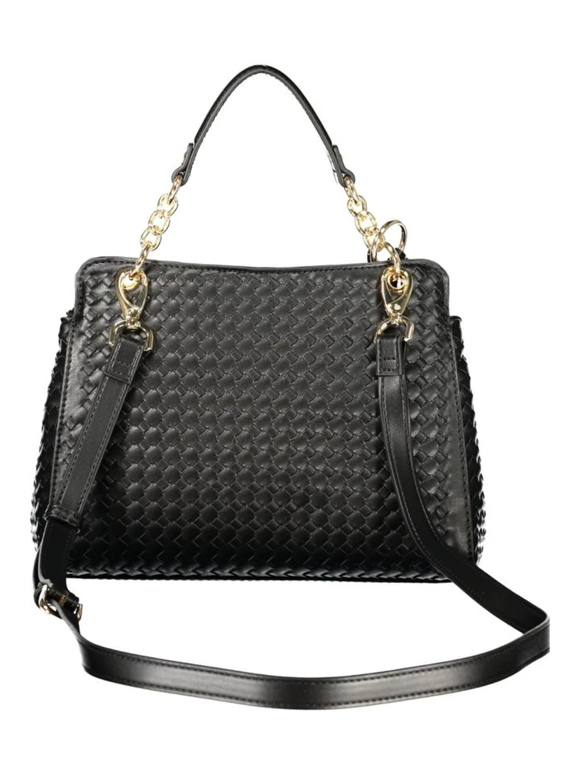Black Polyurethane Womens Bag