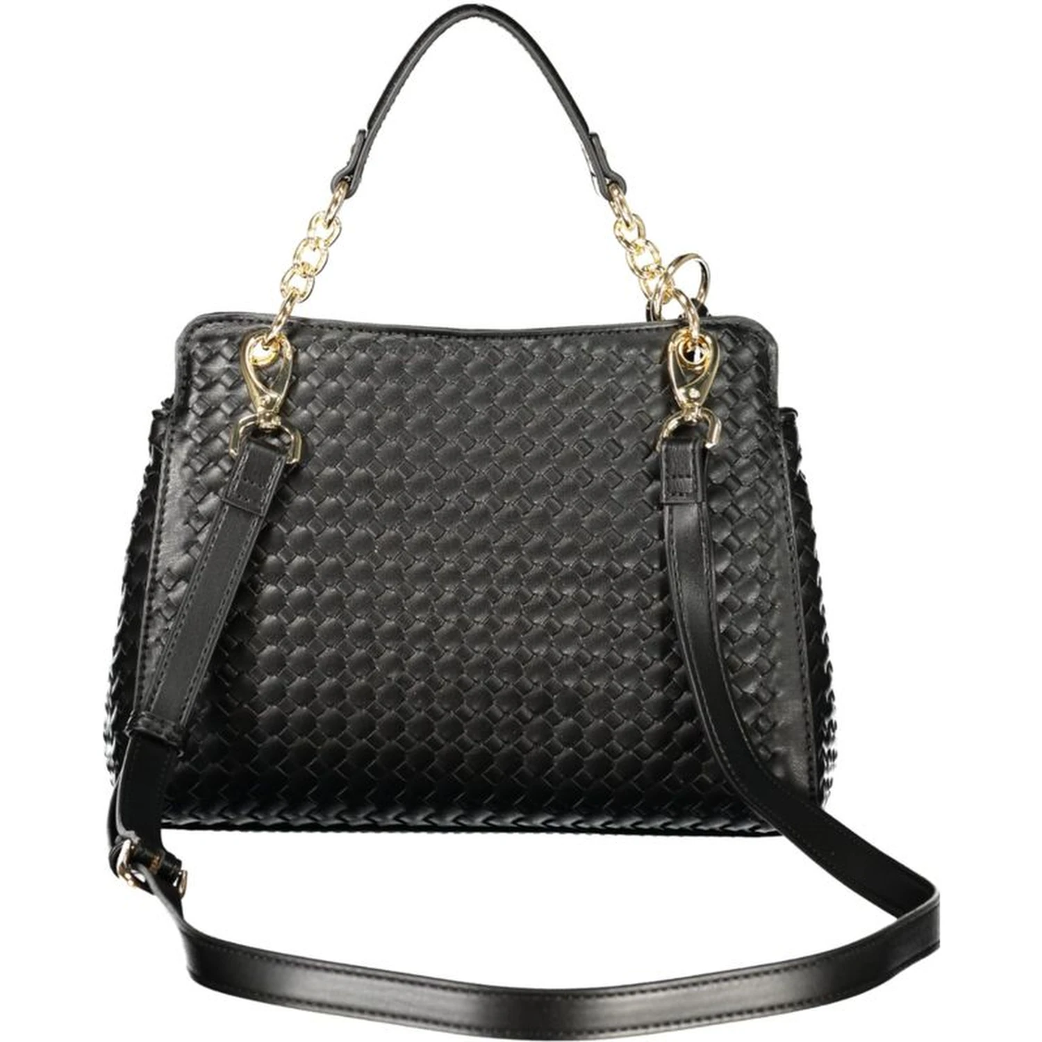 Black Polyurethane Womens Bag
