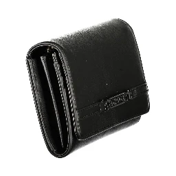 Black Polyurethane Women's Wallet
