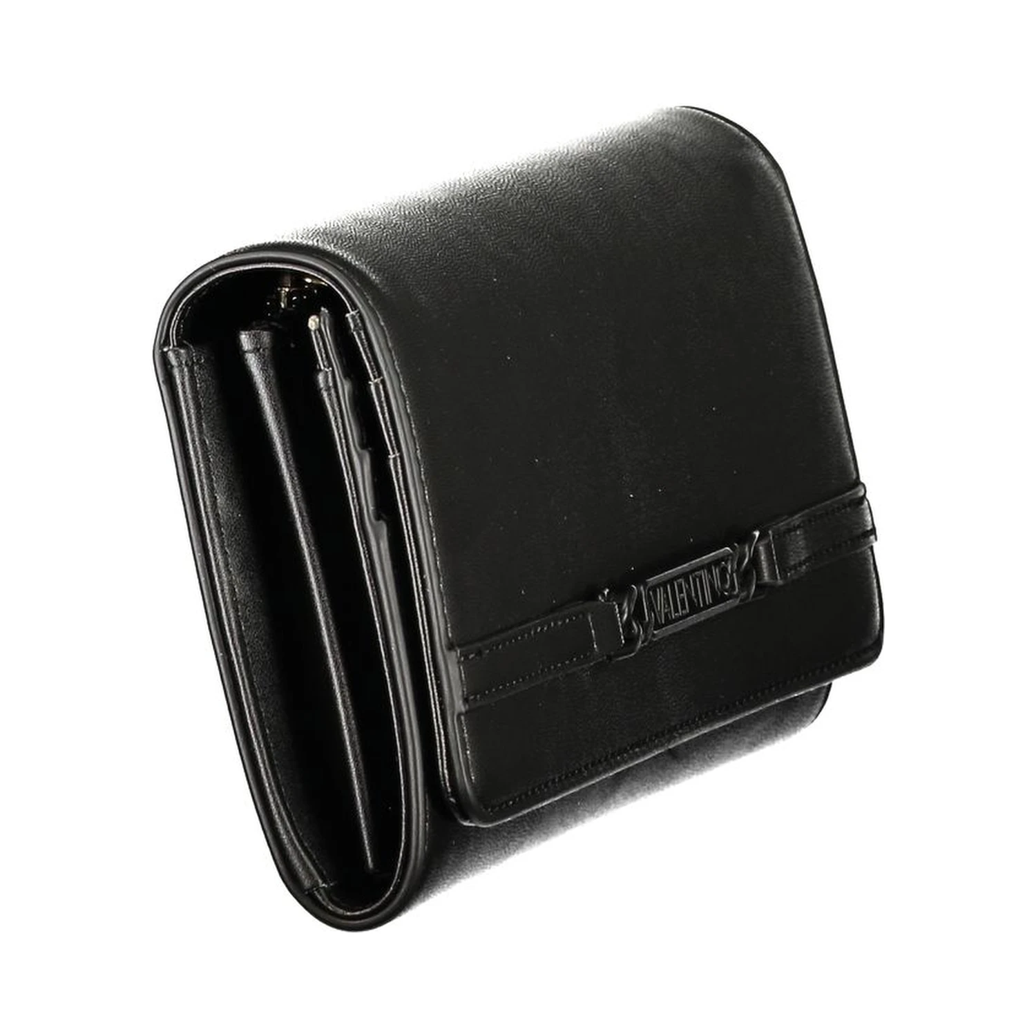 Black Polyurethane Women's Wallet