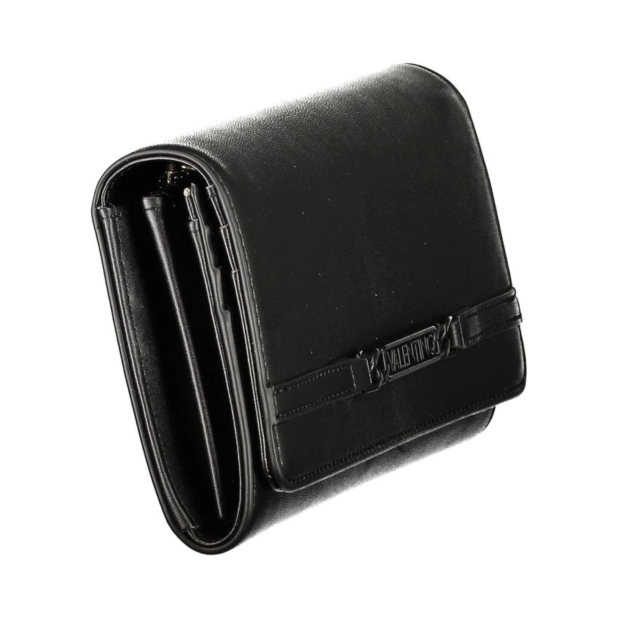 Black Polyurethane Women's Wallet