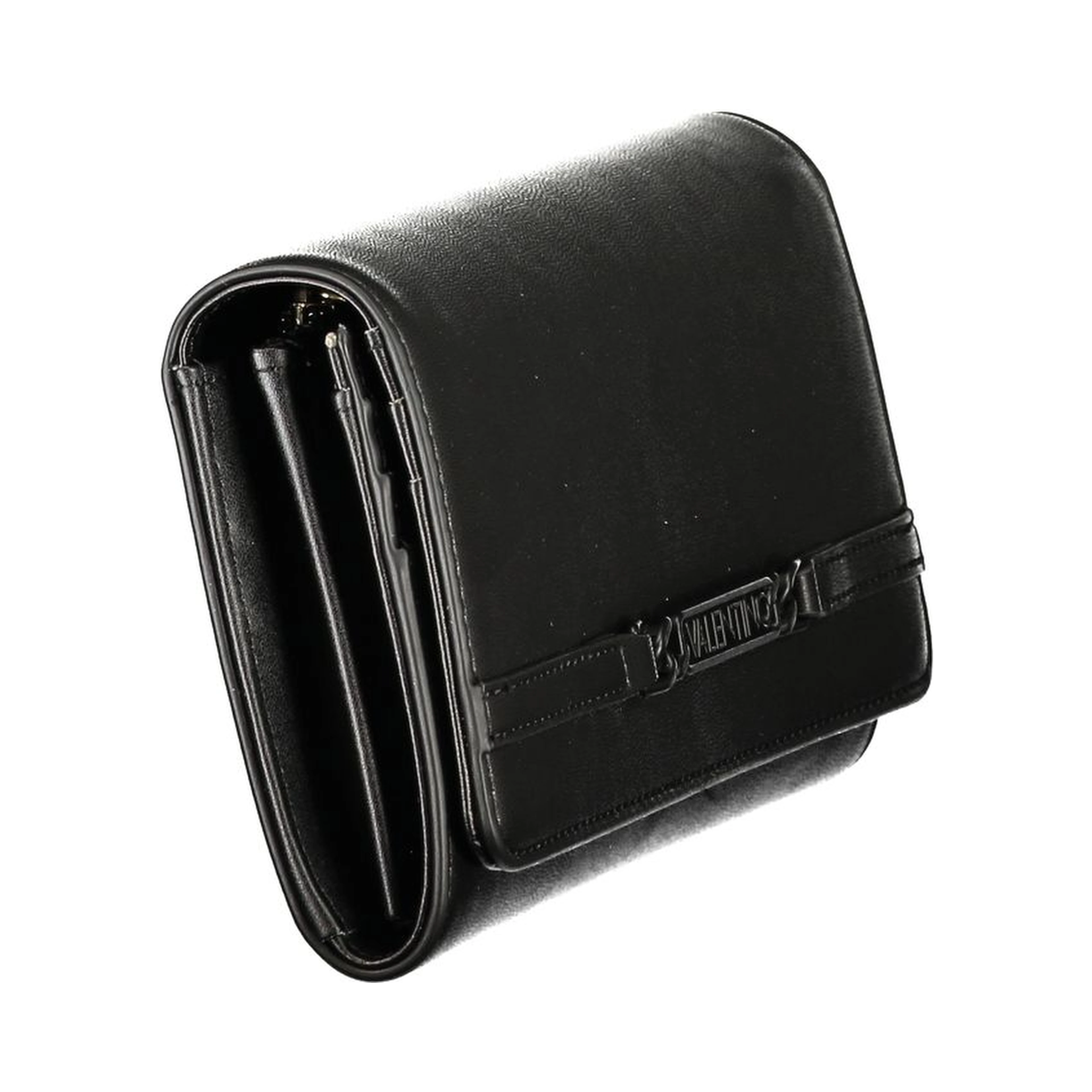 Black Polyurethane Women's Wallet