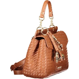 Brown Polyurethane Women's Bag