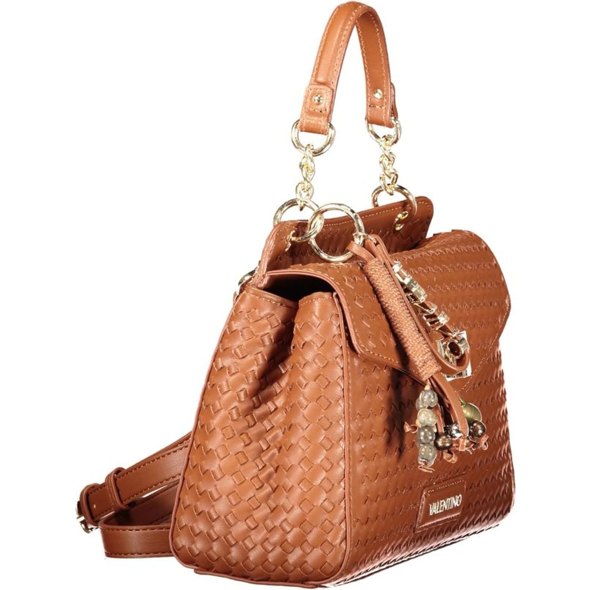 Brown Polyurethane Women's Bag