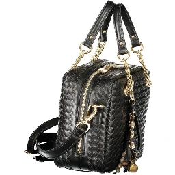 Black Polyurethane Women's Bag