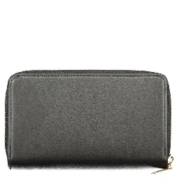 Black Polyurethane Women's Wallet