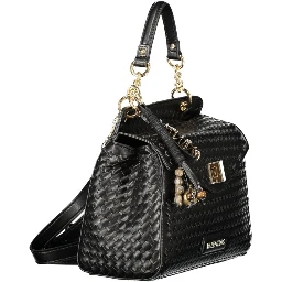 Black Polyurethane Womens Bag