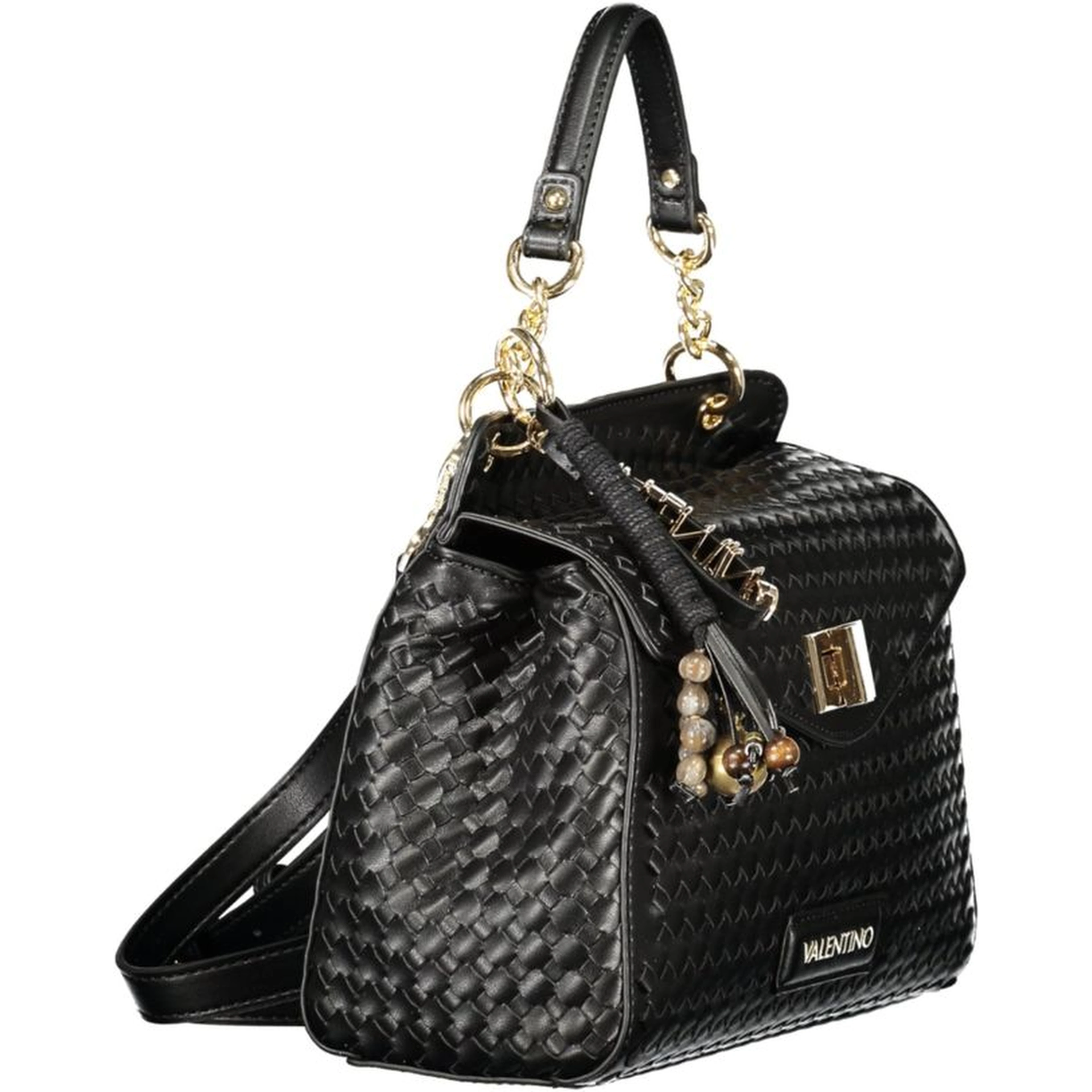 Black Polyurethane Womens Bag