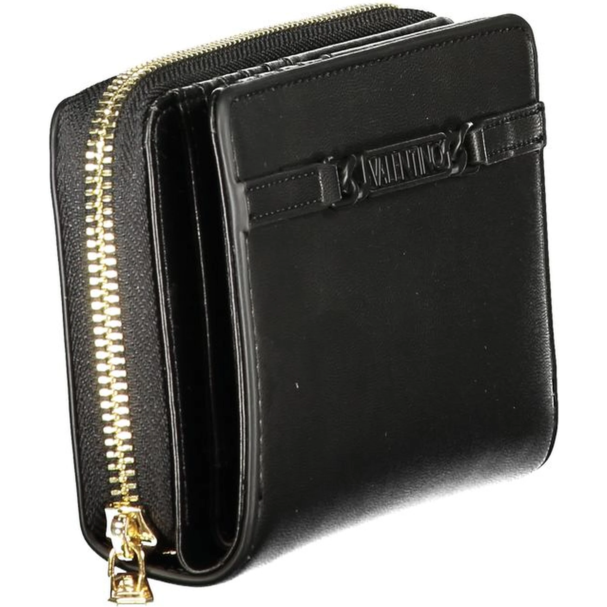 Black Polyurethane Women's Wallet