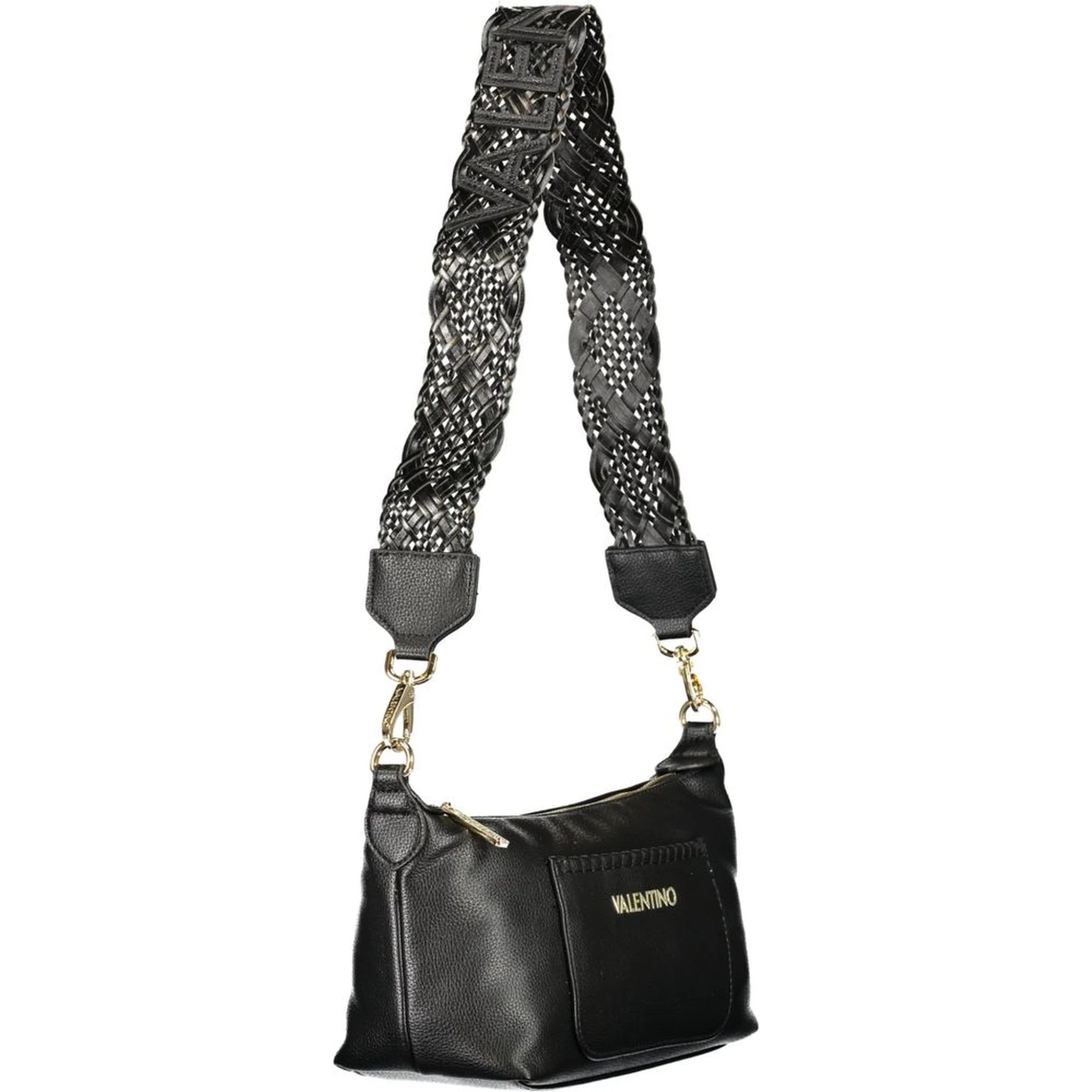 Black Polyurethane Women's Bag