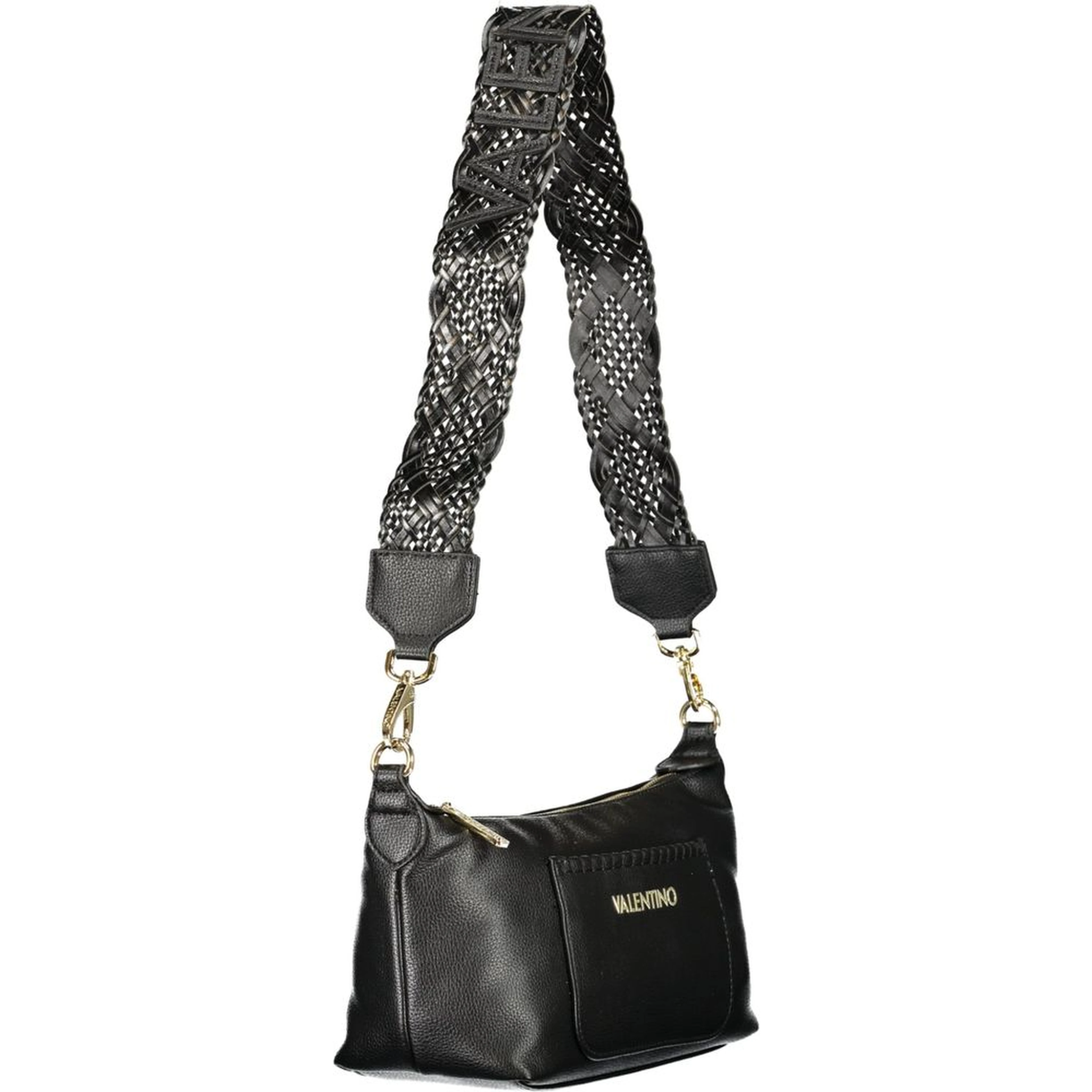 Black Polyurethane Women's Bag