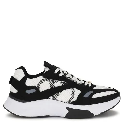 Multicolor Fabric Athletic Sneakers