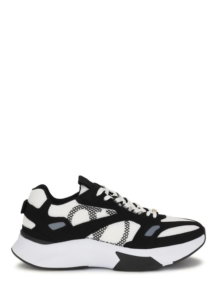 Multicolor Fabric Athletic Sneakers