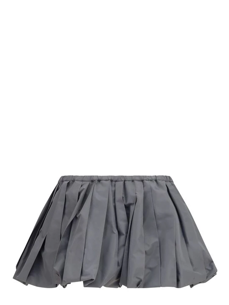 Gray Polyester Mini Skirt alternative
