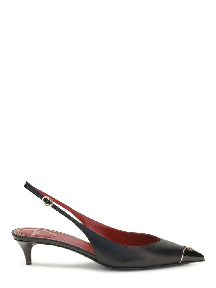 Black Calf Leather Bos Taurus High Heel Pumps