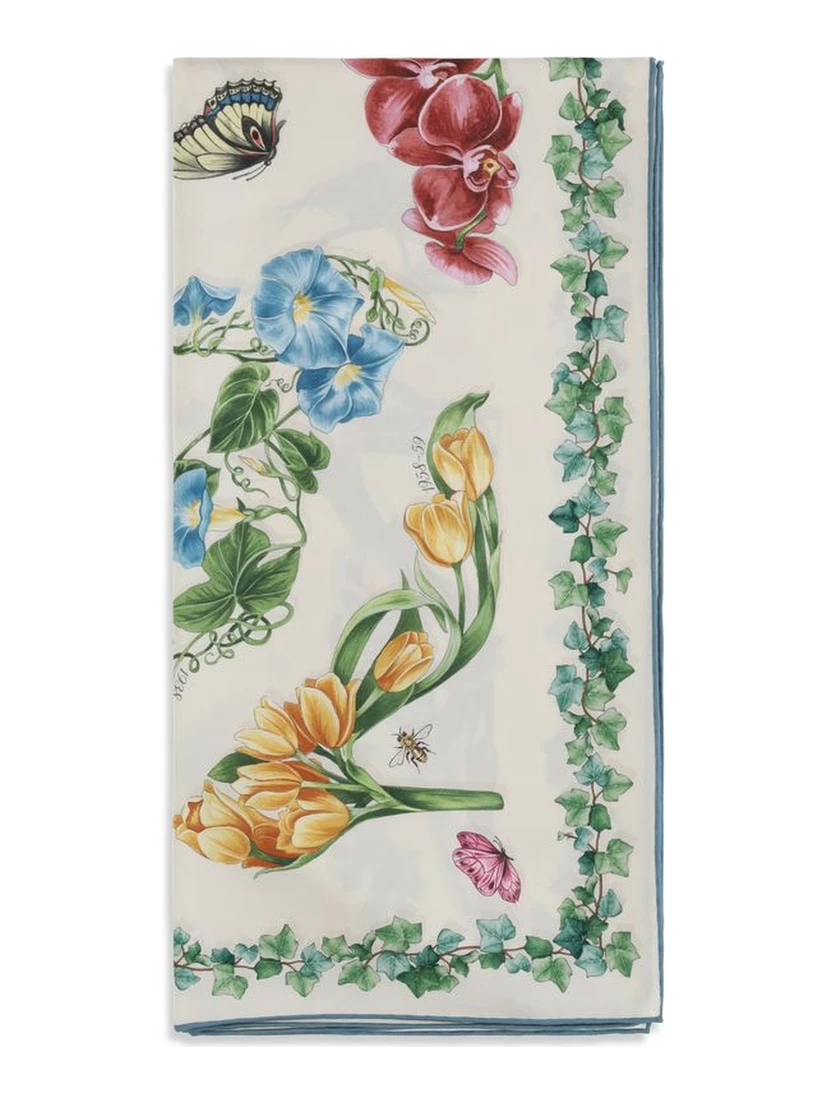 Multicolor Silk Scarf