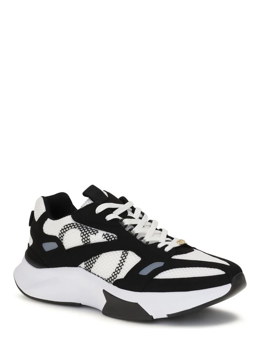 Multicolor Fabric Athletic Sneakers