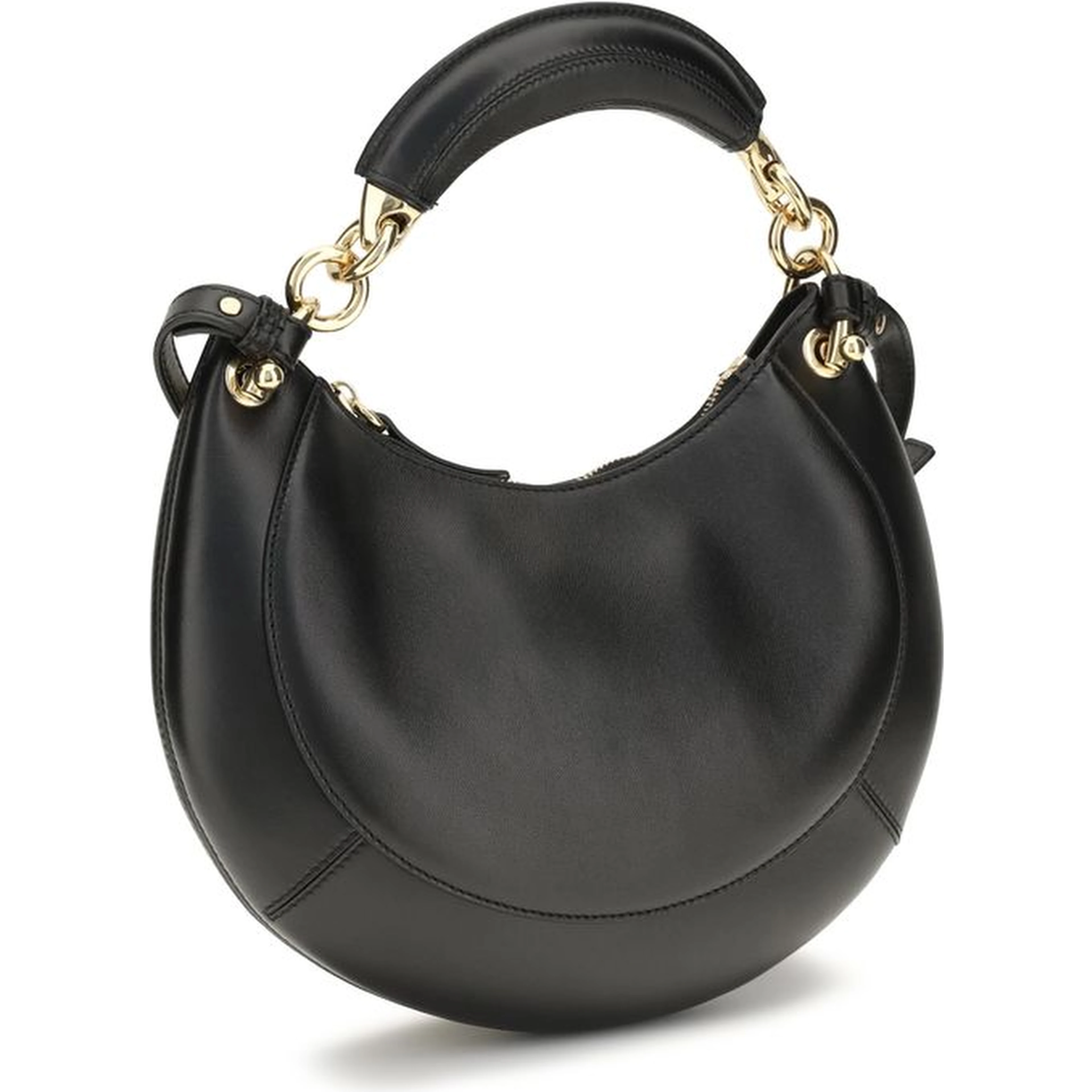 Black Calf Leather Bos Taurus Shoulder Bag