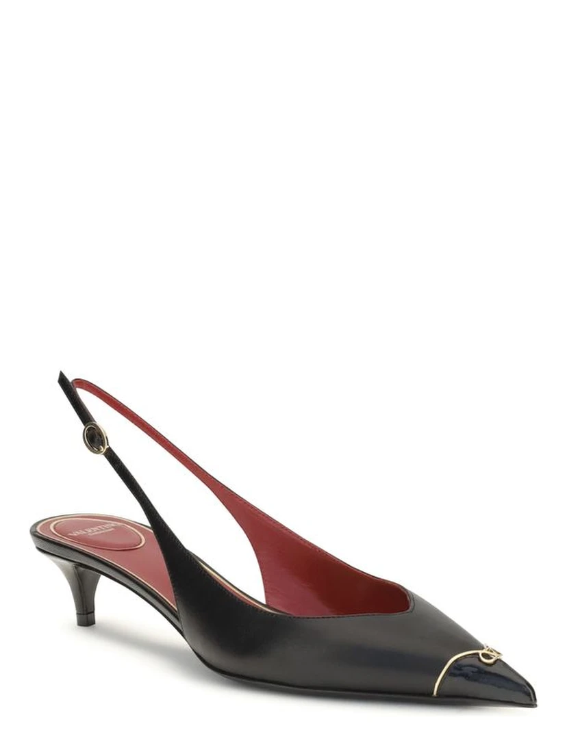 Black Calf Leather Bos Taurus High Heel Pumps