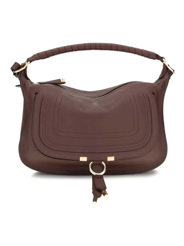 Bordeaux Calf Leather Bos Taurus Shoulder Bag