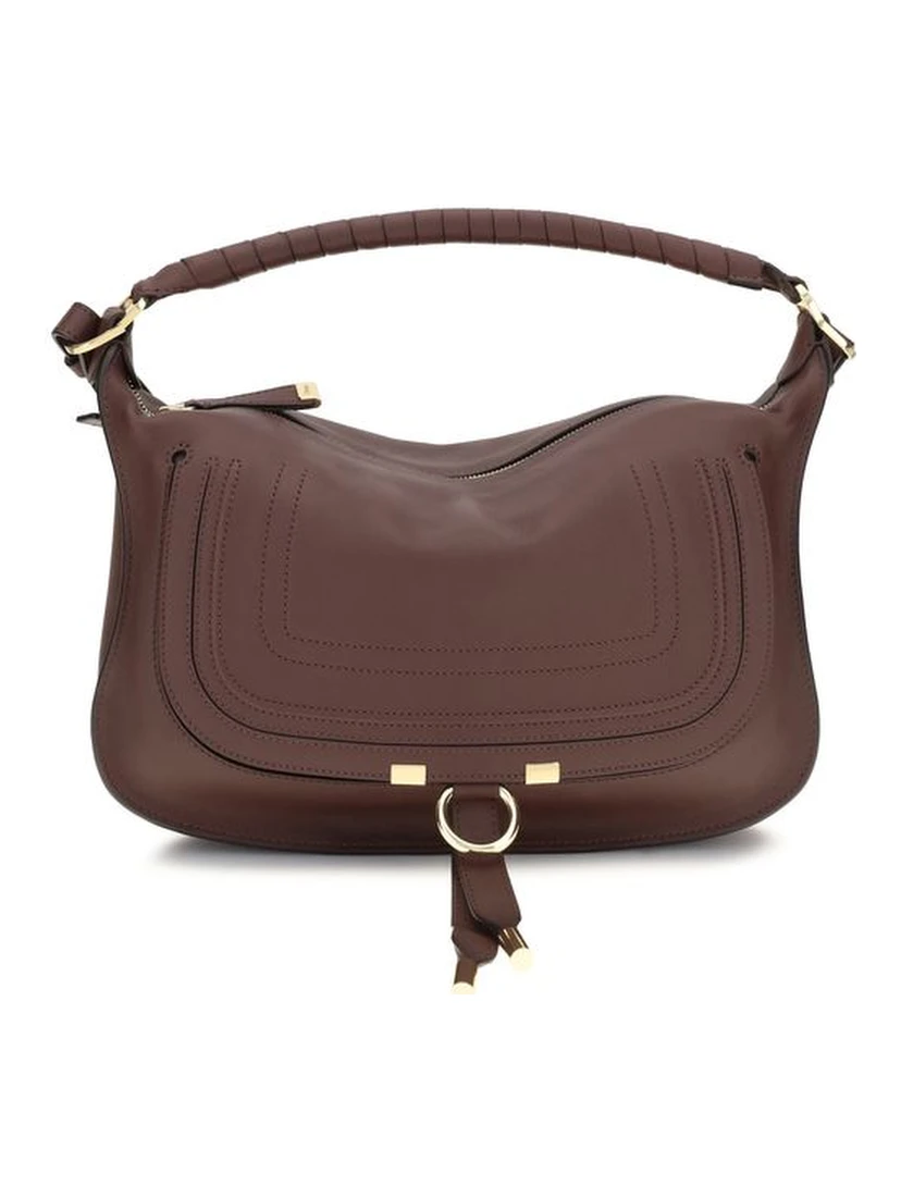 Bordeaux Calf Leather Bos Taurus Shoulder Bag