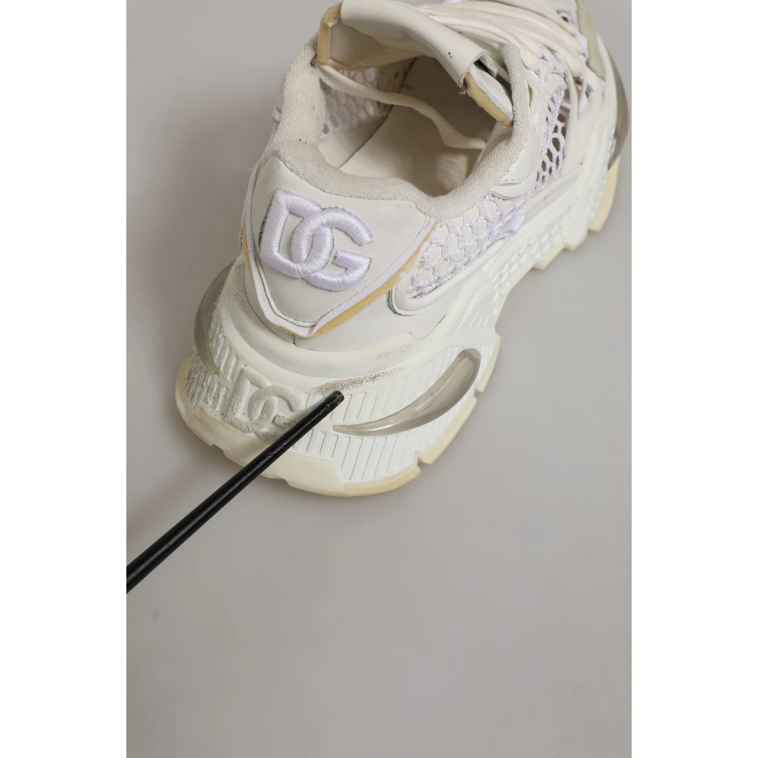 White Airmaster Mesh Low Top Sneakers Shoes