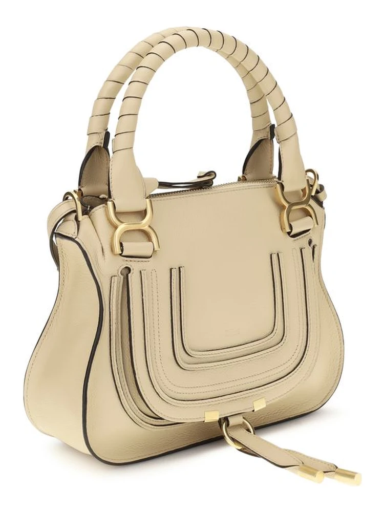 Beige Calf Leather Bos Taurus Handbag alternative