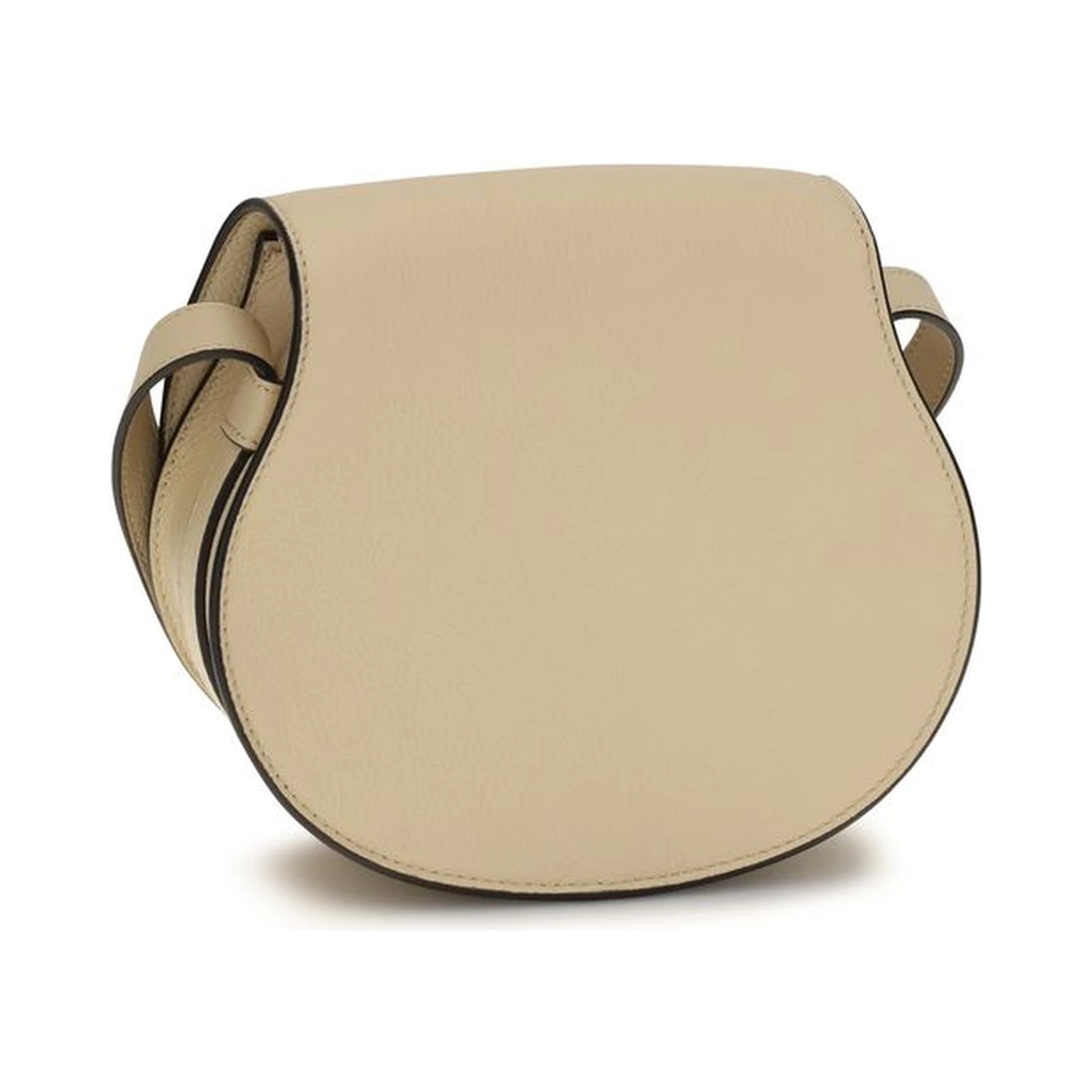 Beige Calf Leather Bos Taurus Shoulder Bag