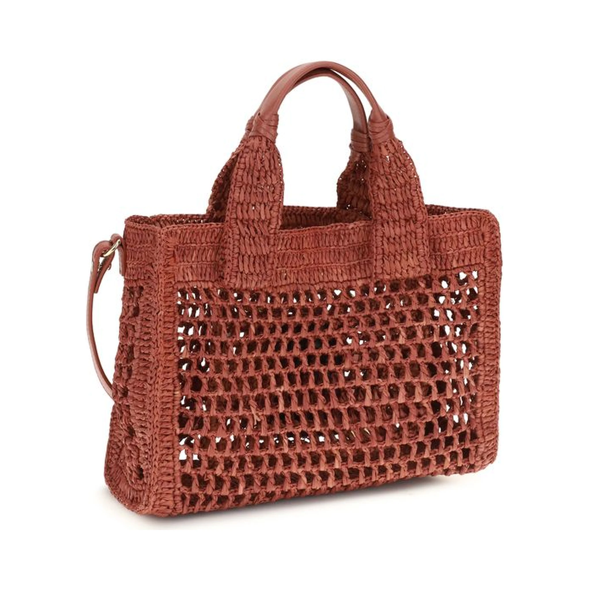 Multicolor Raffia Shoulder Bag