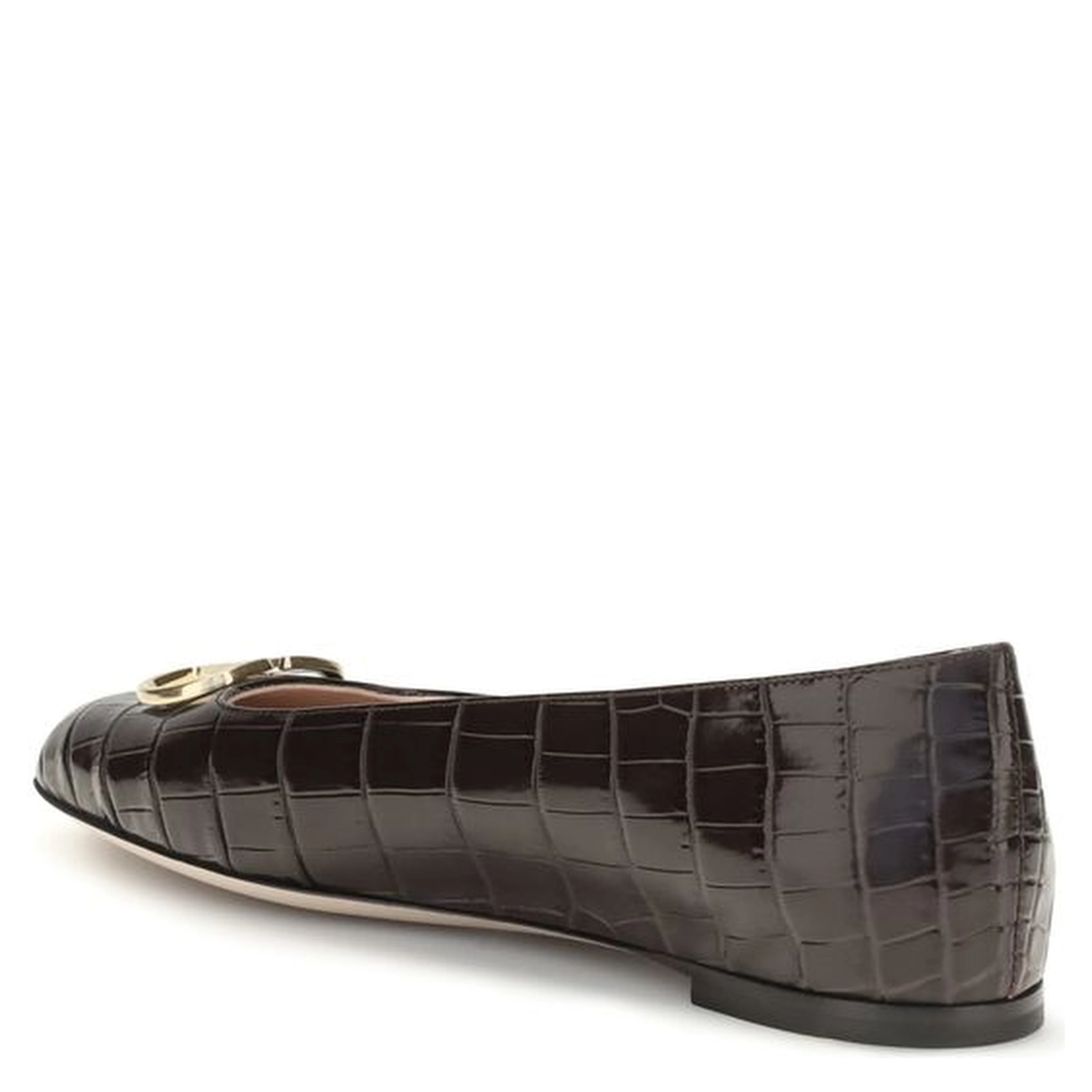 Brown Calf Leather Bos Taurus Ballet Flats