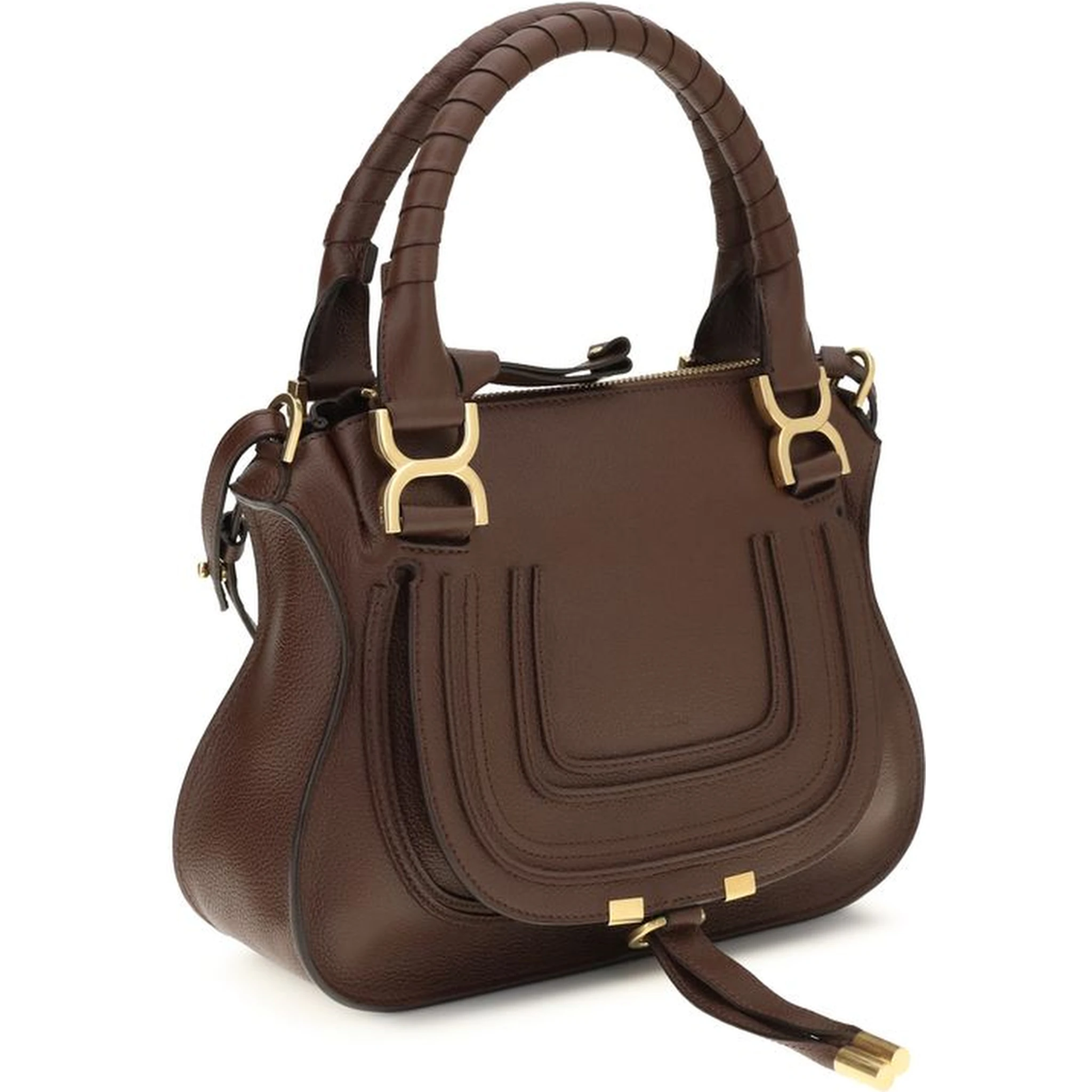 Brown Calf Leather Bos Taurus Handbag