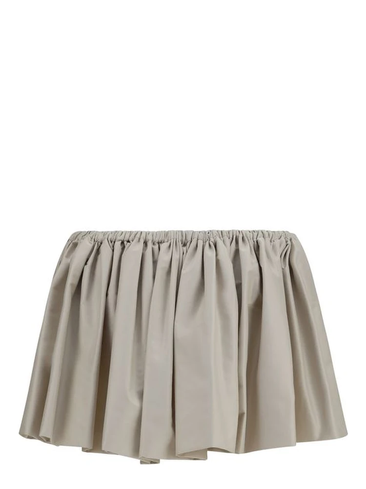 Beige Polyester Mini Skirt alternative