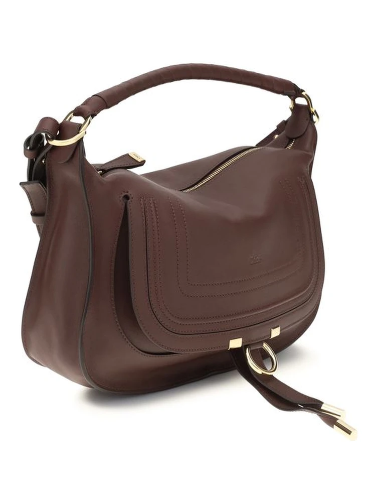 Bordeaux Calf Leather Bos Taurus Shoulder Bag alternative