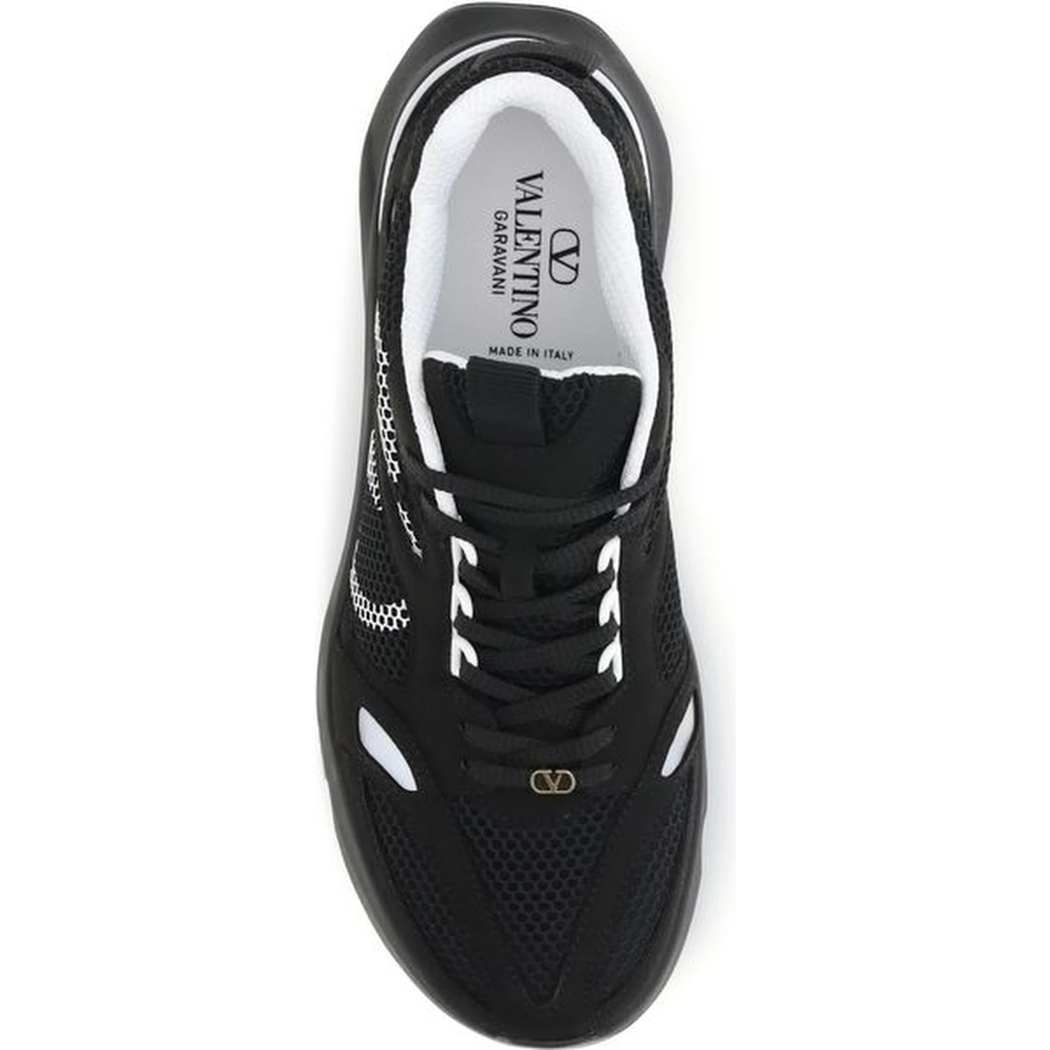 Black Fabric Athletic Sneakers