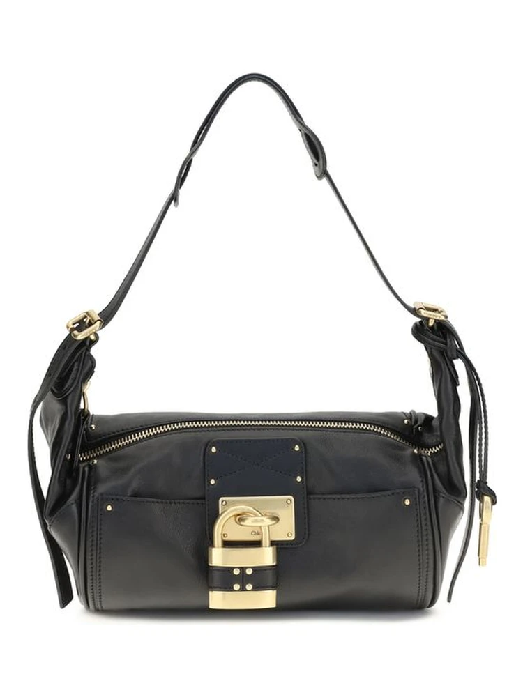 Black Calf Leather Bos Taurus Shoulder Bag