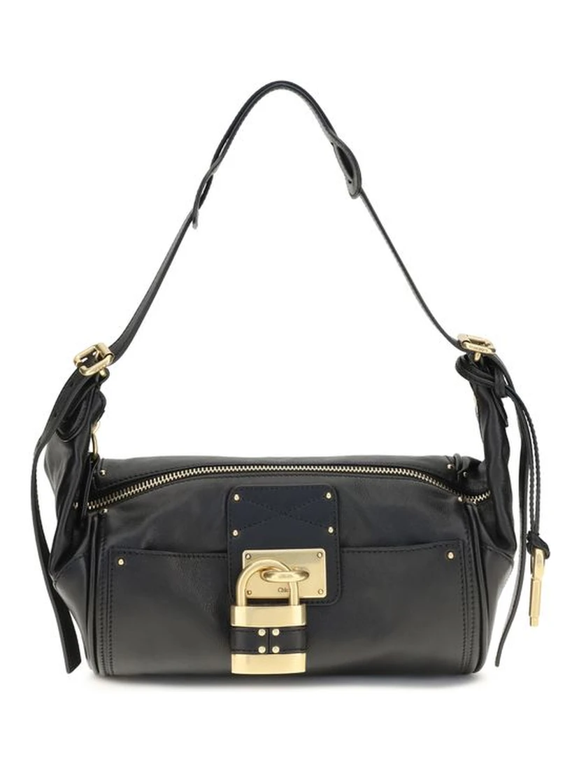 Black Calf Leather Bos Taurus Shoulder Bag