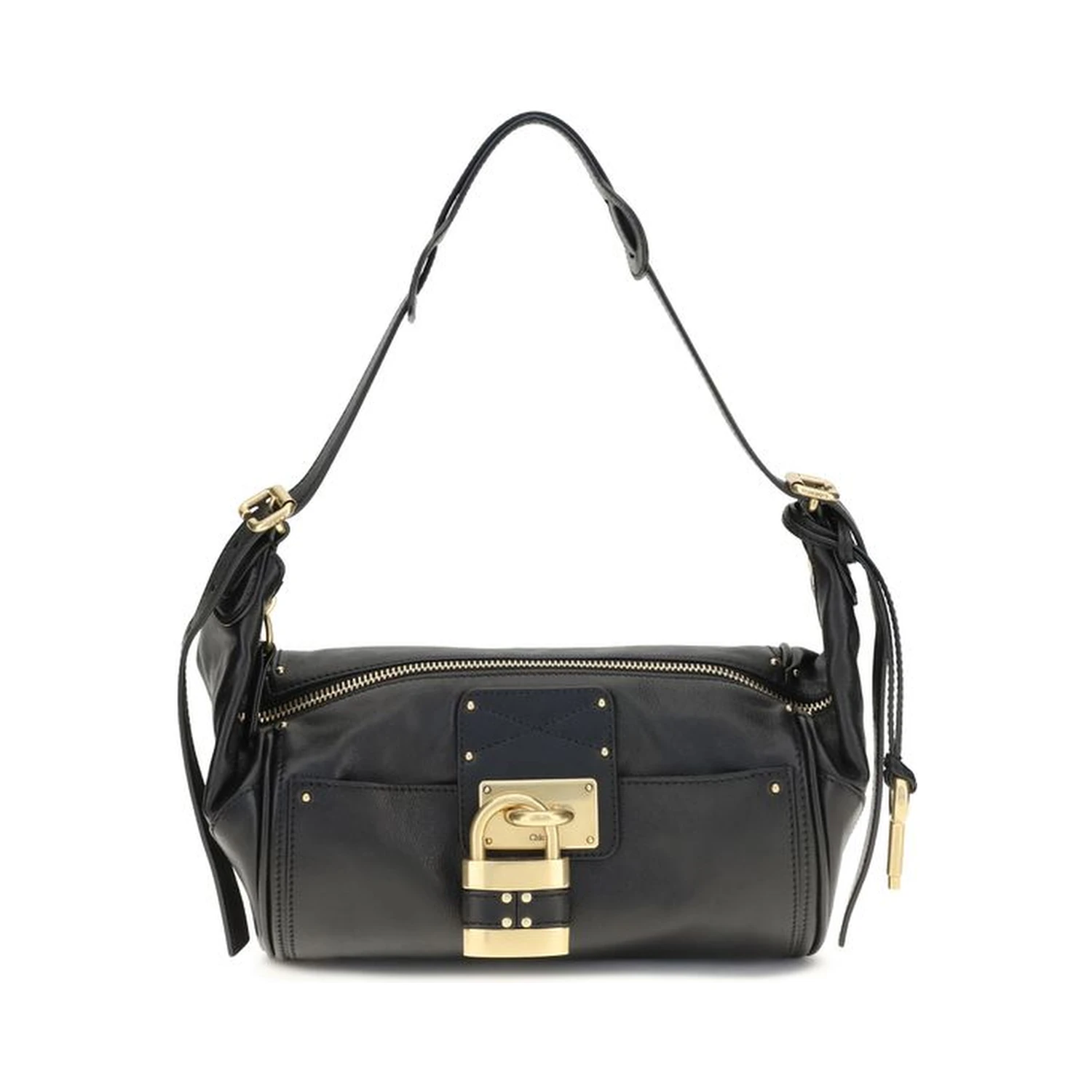 Black Calf Leather Bos Taurus Shoulder Bag