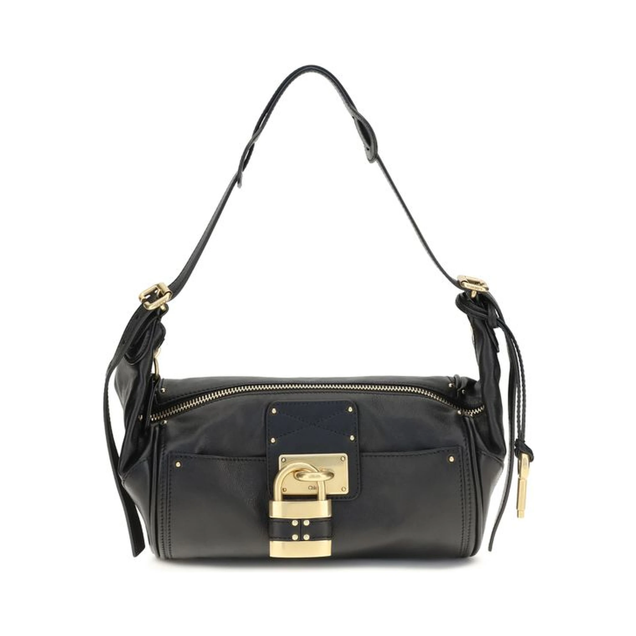 Black Calf Leather Bos Taurus Shoulder Bag