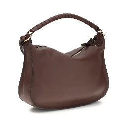 Bordeaux Calf Leather Bos Taurus Shoulder Bag