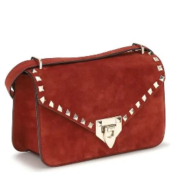 Multicolor Suede Leather Shoulder Bag