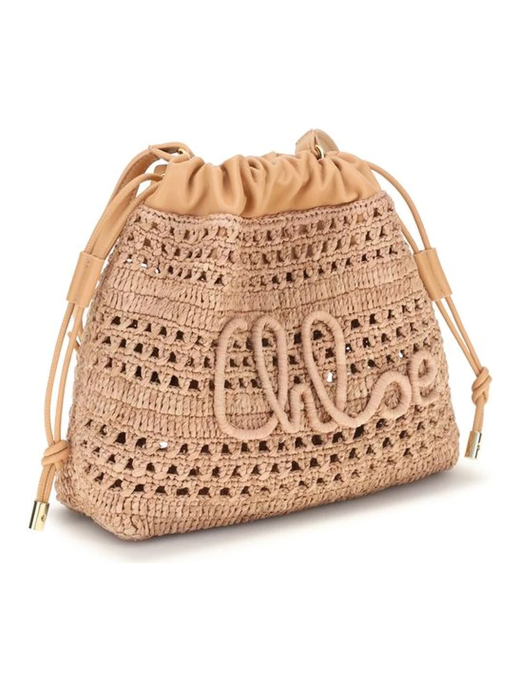 Beige Raffia Shoulder Bag alternative